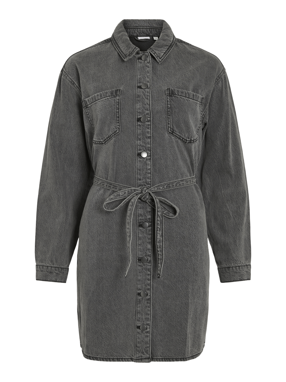 VIKIKI Short Dress - Dark Grey Denim - VERO MODA & VILA Bergvik